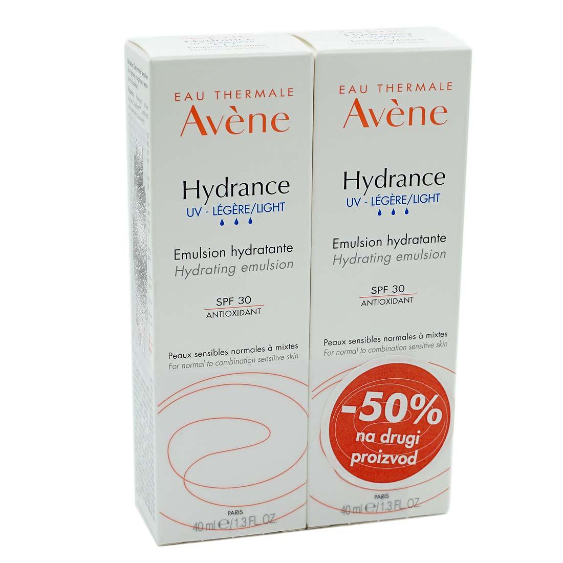 AVENE DUO HYDRANSE LEGERE EMULZIJA 2X40ML