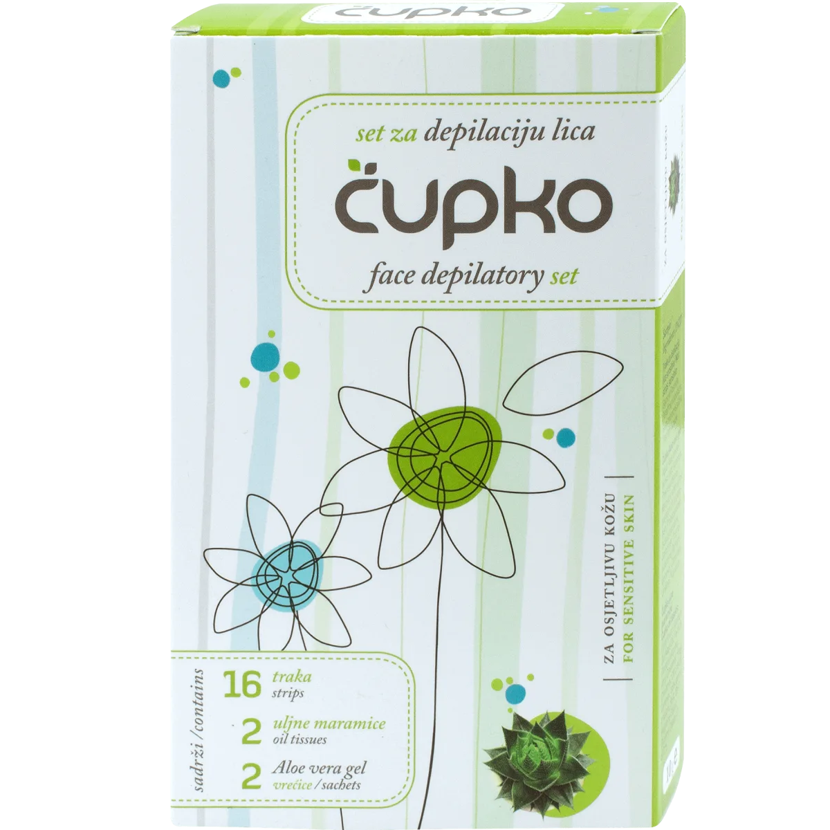 ČUPKO TRAKE ZA DEPILACIJU LICA A16