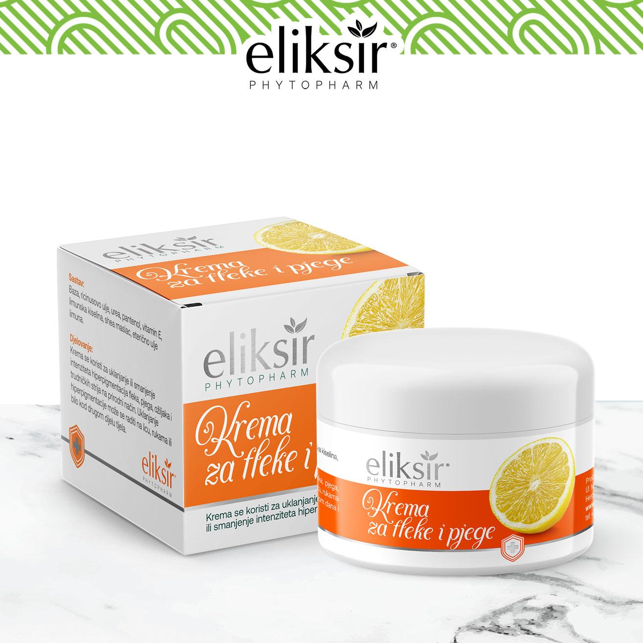 ELIKSIR KREMA ZA PJEGE I FLEKE 50ML