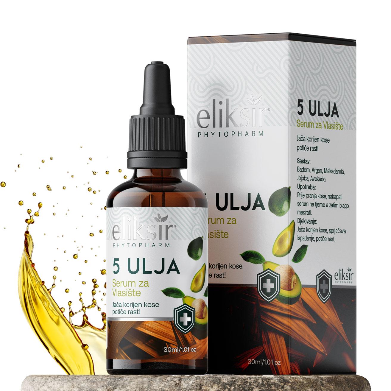 ELIKSIR SERUM 5 ULJA 30ML