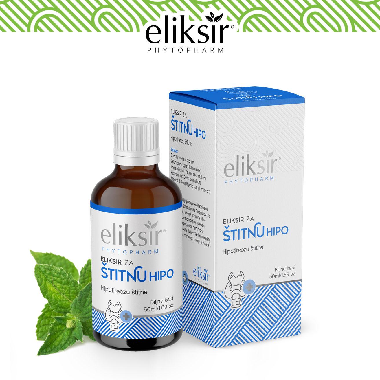 ELIKSIR ZA ŠTITNU (HIPO) 50ML - USPOREN RAD ŠTITNE