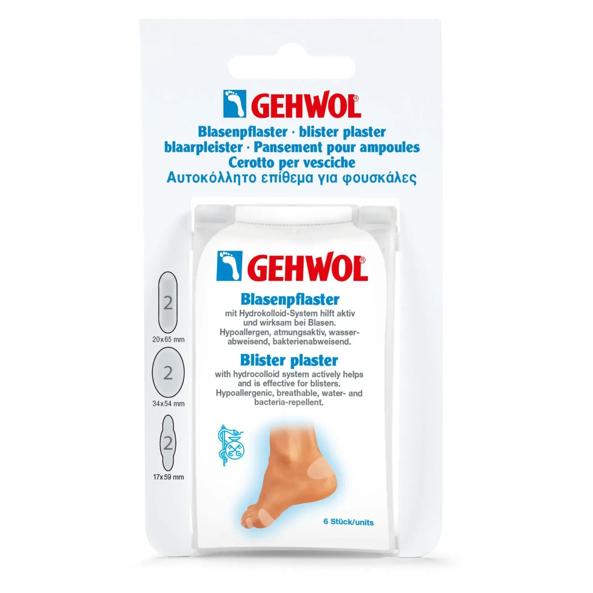 GEHWOL HIDROKOLOIDNI HLASTER ZA ŽULJEVE A6