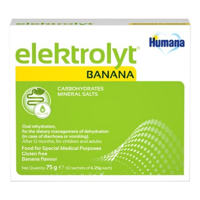 HUMANA ELEKTROLITI BANANA 12 KESICA