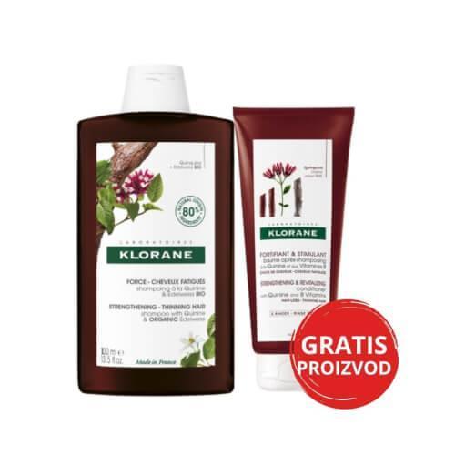 KLORANE DUO KININ SAMPON 400 ML BALZAM 200ML Pharmanova