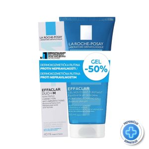 LA ROCHE POSAY PROMO EFFACLAR DUOM 40ML 50 NA GEL ZA CISCENJE 200ML Pharmanova