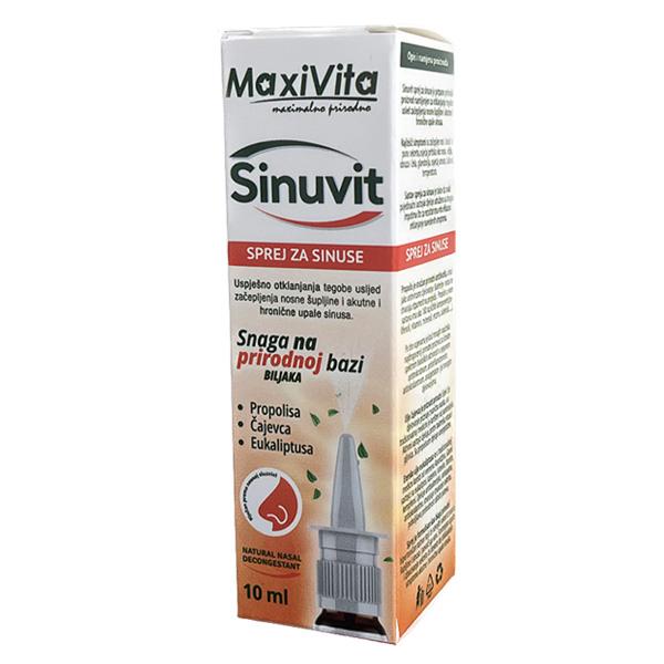 MAXIVITA SINUVIT SPREJ ZA SINUSE 10ML