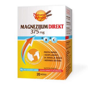 NATURAL WEALTH MAGNEZIJUM DIREKT 375 MG A20 VRECICA Pharmanova