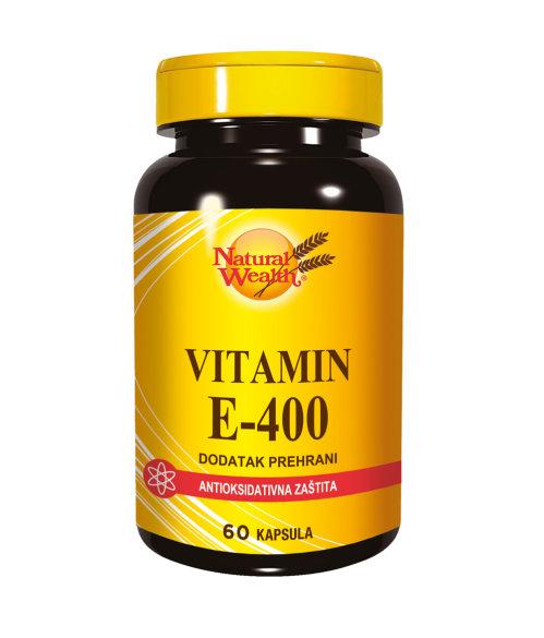 NATURAL WEALTH VITAMIN E 400 A60 Pharmanova