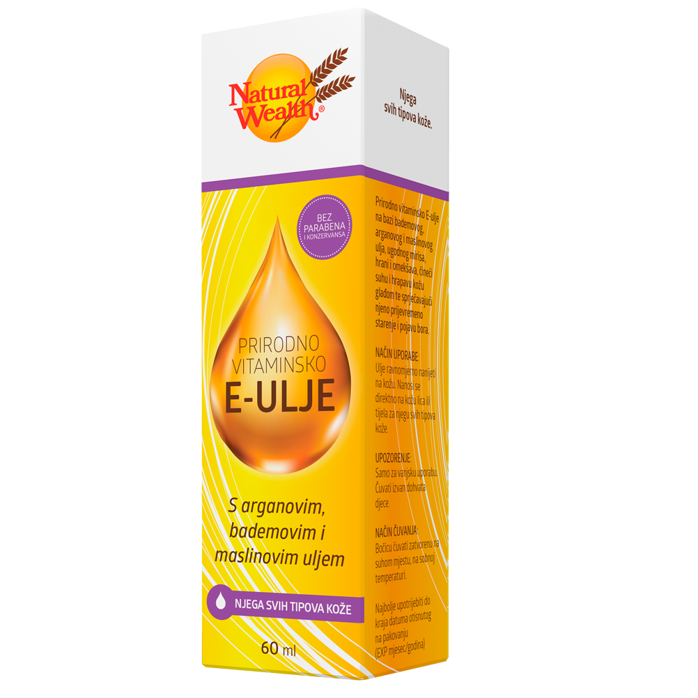 NATURAL WEALTH VITAMIN E ULJE 60ML Pharmanova