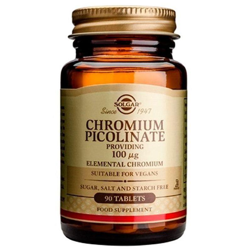 SOLGAR HROM PIKOLINAT 100MCG TBL A90