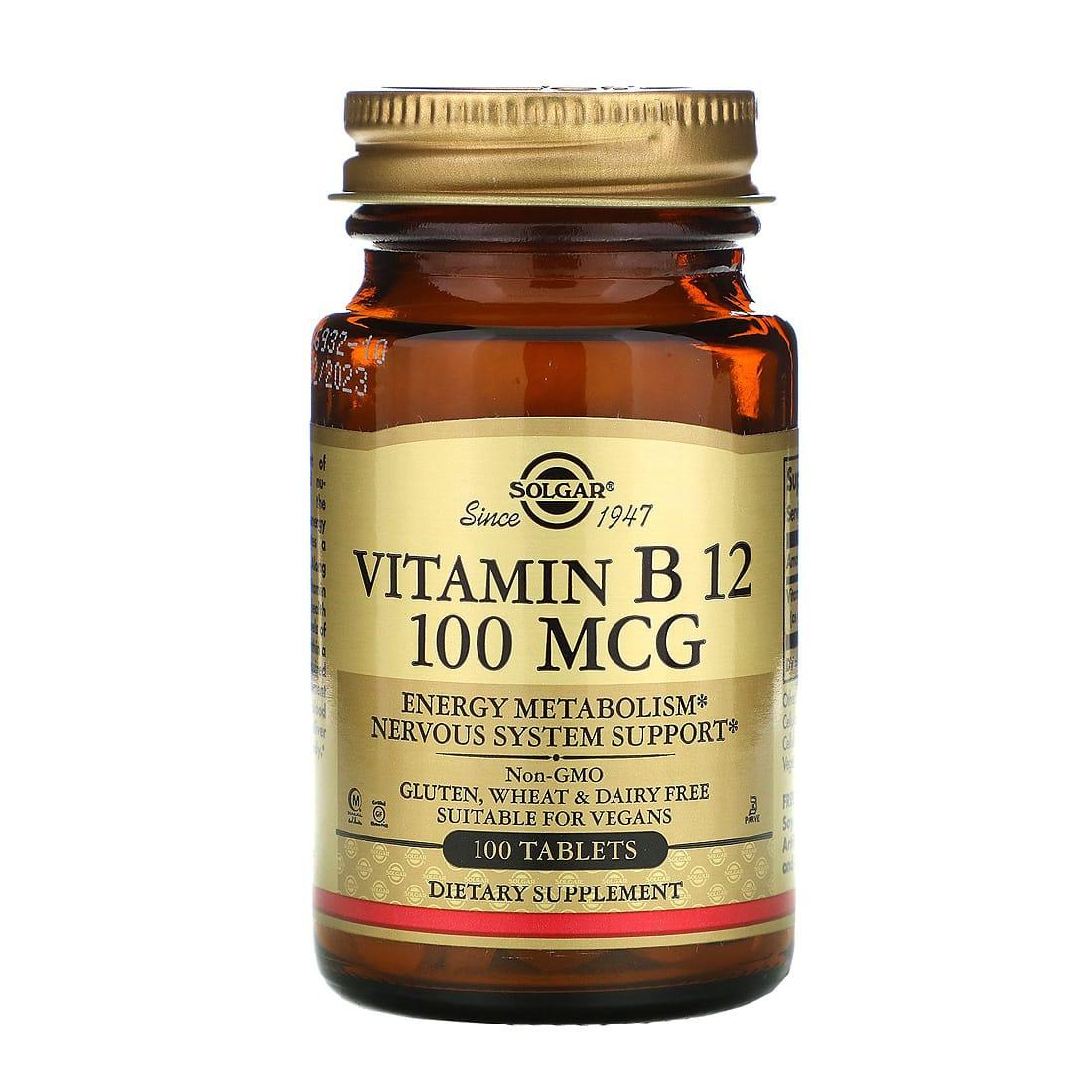 SOLGAR VITAMIN B12 A 100 TBL
