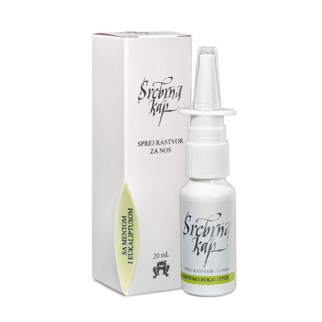 SREBRNA KAP SPREJ ZA NOS SA MENTOM 20ML
