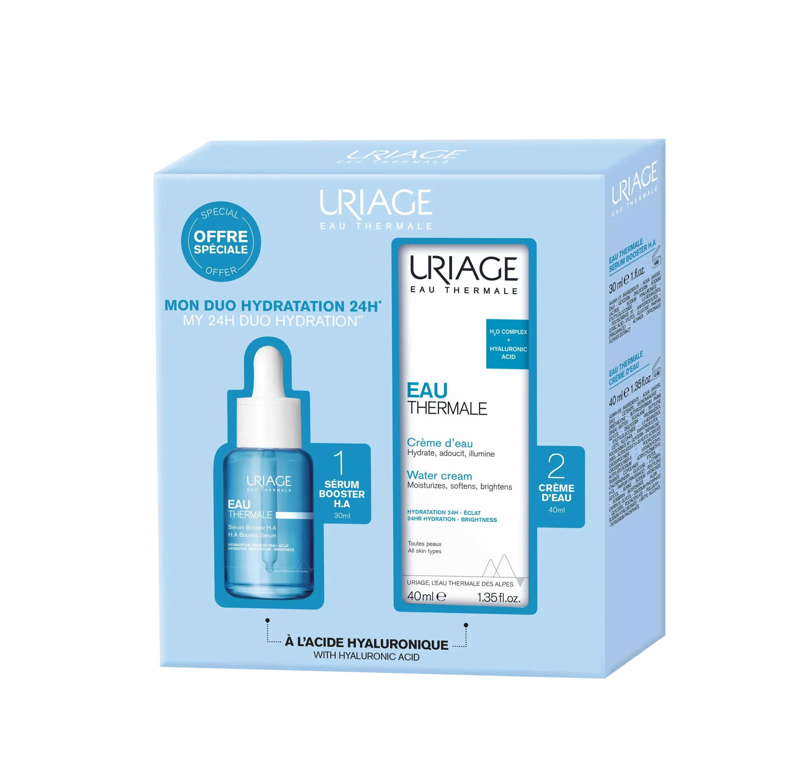 URIAGE SET EAU THERMALE LIGHT KREMASERUM BOOSER Pharmanova