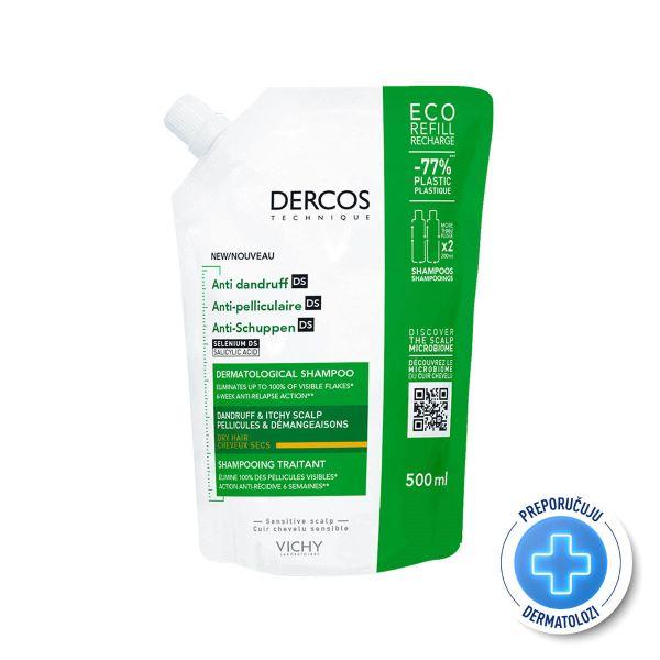 VICHY DERCOS SAMPON REFILL 500ML SUHA KOSA Pharmanova