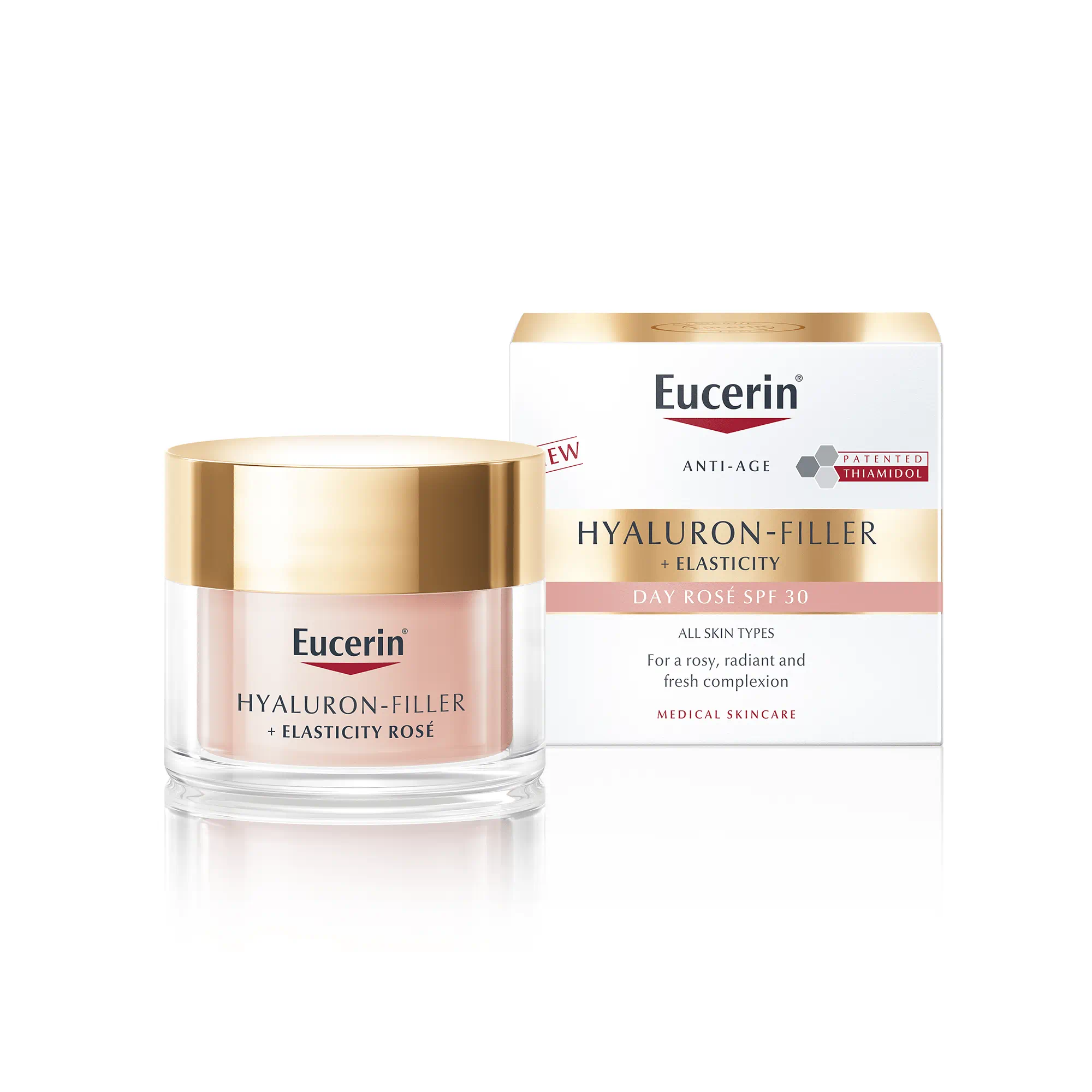 EUCERIN HYALURON-FILLER + ELASTICITY ROSE DNEVNA KREMA SPF30 50 ML