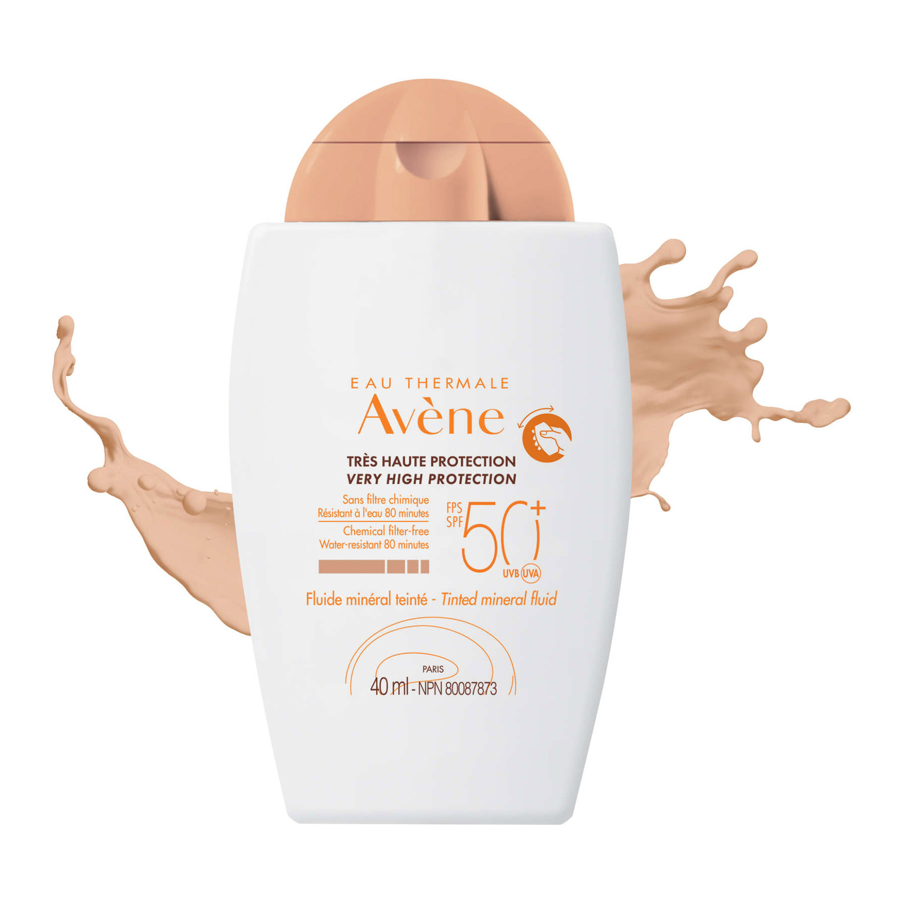 AVENE SUN MINERALNI FLUID TONIRANI SPF50 40ML